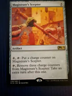 MTG Magic Magistrate's Scepter Core Set 2019 Regular NM - Image 1