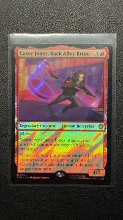 2026 MTG TMNT - Casey Jones, Back Alley Brute (Surge Foil) Rare 0022 TMC - Image 1