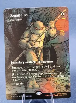 Donnie's Bo - Shadowspear - Foil - Borderless Teenage Mutant Ninja Turtles MTG - Image 1