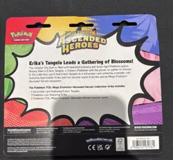 Pokemon Ascended Heroes 2-Pack Blister Promo Erika Tangela Card & Coin - Image 2