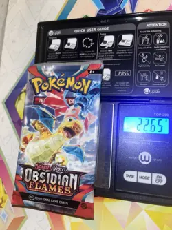VERY HEAVY! 22.65Gram Obsidian Flames Pokemon TCG Factory Sealed Booster Pack!!! - Image 1