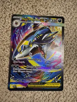 Mega Sharpedo ex - 127/094 Phantasmal Flames Special Illustration Pokemon - NM - Image 1