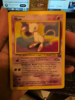 Pokemon MEW Card BLACK STAR PROMO Set #8 Non-Holo Wizards of the Coast- LP - Image 1