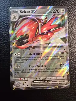 Pokemon TCG - Scizor EX 111/162 Holo Double Rare - Temporal Forces - NM/MINT - Image 1
