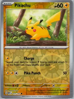 Pokemon Pikachu Reverse Cosmos Holo Costco Exclusive 025/165 NM - Image 1