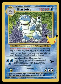 Blastoise 2/102 Celebrations: Classic Collection Pokemon - Image 1