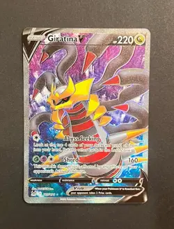 Pokemon Giratina V 185/196 Full Art Ultra Rare Lost Origin NM - Image 1