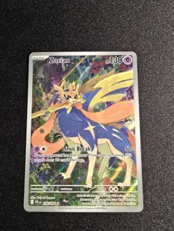 Zacian 100/094 Illustration Rare Pokemon TCG Phantasmal Flames Near Mint#288 - Image 1