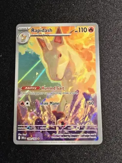 Rapidash 189/182 NM – Illustration Rare Holo – 2025 Pokemon TCG Destined Rivals - Image 1