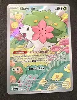 Pokemon TCG Shaymin 185/182 Illustration Rare Destined Rivals Near Mint - Image 1