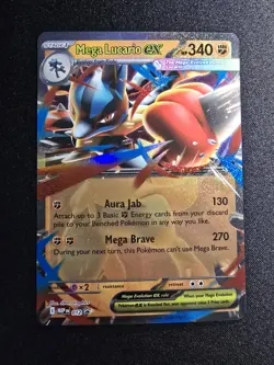 Pokemon TCG: Mega Lucario ex 012 | Mega Evolution Promo Holo - Image 1