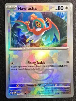Pokemon TCG Hawlucha Poke Ball Pattern Reverse Holo 089/131 Prismatic Evolutions - Image 1