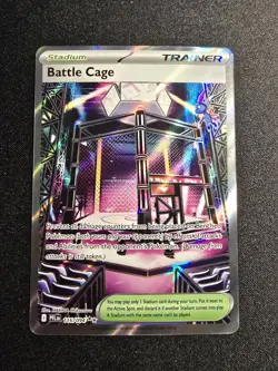 2025 Pokemon Phantasmal Flames Battle Cage 116/094 ULTRA RARE FULL ART HOLO! - Image 1