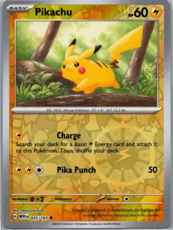 Pokemon Pikachu Reverse Cosmos Holo Costco Exclusive 025/165 NM - Image 1