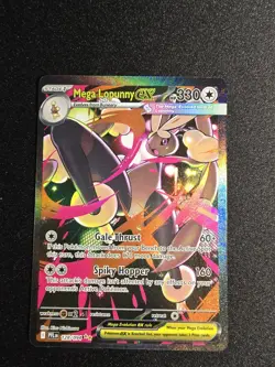 ENGLISH Mega Lopunny EX SIR 128/094 Phantasmal Flames NM Pokemon List# 001 - Image 1