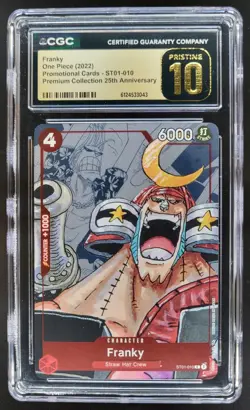 2022 ONE PIECE FRANKY 25TH ANNIVERSARY PROMO ST01-010 CGC 10 PRISTINE A PT - Image 1