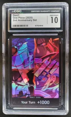 2025 ONE PIECE DON!! 2ND ANNIVERSARY SET CGC 10 B PT - Image 1
