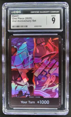 2025 ONE PIECE DON!! 2ND ANNIVERSARY SET CGC 9 B PT - Image 1