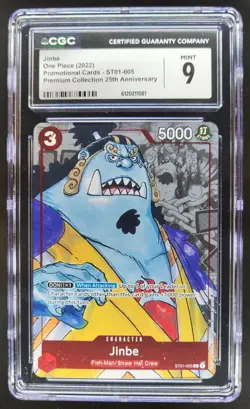 2022 ONE PIECE JINBE 25TH ANNIV PROMO ST01-005 CGC 9 C PT - Image 1