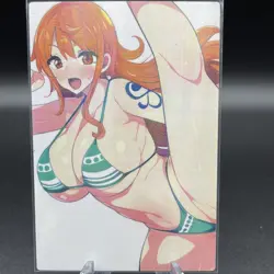 Nami One Piece Anime Waifu Card Doujin ACG Goddess Holo - Image 1