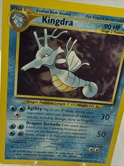 Kingdra Holo 8/111 Neo Genesis Rare Pokemon Card 2000 WOTC - LP - Image 4