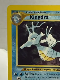 Kingdra Holo 8/111 Neo Genesis Rare Pokemon Card 2000 WOTC - LP - Image 5