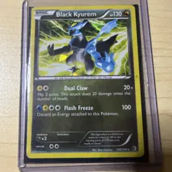 Black Kyurem 100/149 B&W Boundaries Crossed Rare Pokemon Card - Image 1