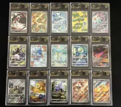 15 Lot OCD 10 Pokemon Tcg Chinese Card AR Art Rare Kingdra lapras gardevoir FI38 - Image 1