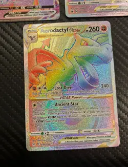 Pokemon - Lapras VMAX, Shaymin VSTAR, Alcremie VMAX - 9 Card Rainbow Holo Lot - Image 4