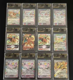 12 Lot OCD 10 Pokemon TCG Japanese Card Eevee Charizard Leafeon Sylveon FI38 - Image 1