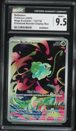 Bulbasaur - Mega Evolution Stamped 133/132 Miscellaneous Cards & Product CGC 9.5 - Image 1