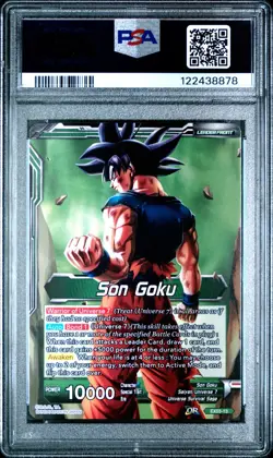 2018 DRAGON BALL SUPER CARD ULTIMATE BOX #EX03-13 EXPLOSIVE POWER GOKU PSA 10 - Image 2