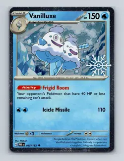 Vanilluxe 045 Pokemon Holiday Snowflake Stamped Cosmos Holo Promo Card NM+ - Image 1