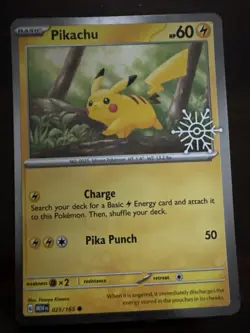 Pikachu - (Holiday Calendar) 025/165 Miscellaneous Cards & Products Holo - Image 1