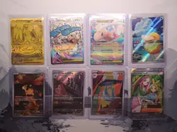 Mega Dream Set of 8 cards featuring Mega Dragonite MUR, MAR, Ex, and Psyduck - Image 1