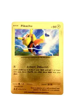 Pokemon gold foil fan art cards. Sold Individually In Clear Protective Sleeve. - Image 1