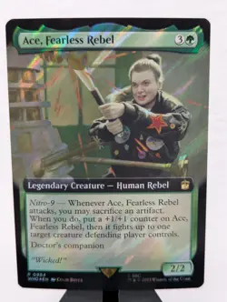 Ace, Fearless Rebel (Extended Art) (Surge Foil) foil R Universes Beyond - Doctor - Image 1