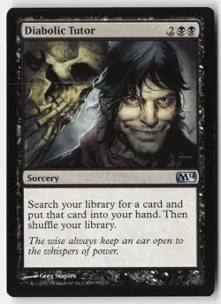 MTG - Diabolic Tutor #95 - Regular - M14 Magic 2014 - Image 1