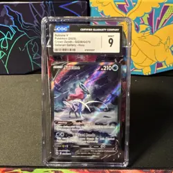 pokemon suicune v GG38/70 crown zenith galarian gallery holo CGC graded 9 - Image 1
