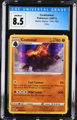 Pokemon Coalossal 2021 Battle Styles 080/163 Holo CGC 8.5 - Image 1