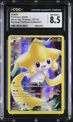 CGC 8.5 Jirachi 2016 Black Star Promos XY112 Holo Pokemon Card - Image 1