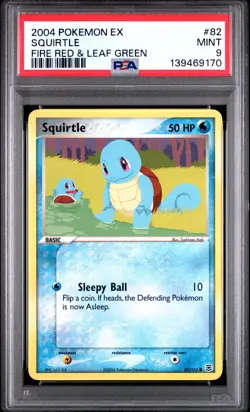 2004 POKEMON EX FIRE RED & LEAF GREEN #82 SQUIRTLE PSA 9 - Image 1