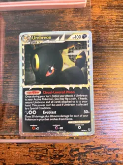 Pokemon TCG Umbreon Prime 86/90 HGSS Undaunted Holo Rare 2010 with SWIRL! LP - Image 1