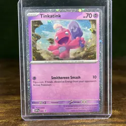 Tinkatink Cosmos Holo Black Star Promo SVP 025 Pokemon TCG Scarlet & Violet NM - Image 1