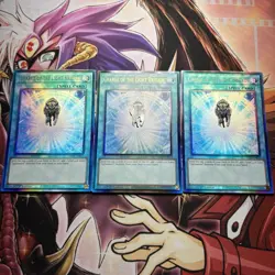 Yugioh! Playset 3x Charge of the Light Brigade Ultimate Rare RA02-EN055 1st Ed. - Image 1