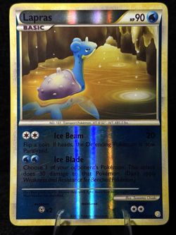 Pokemon TCG Lapras 24/123 Heartgold & Soulsilver Reverse Holo LP/NM - Image 1