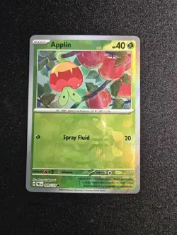 Applin 009/131 Master Ball Reverse Holo Pokemon TCG S&V Prismatic Evolutions - Image 1