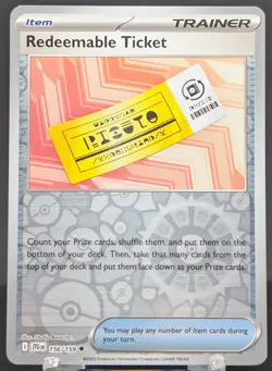 Pokemon Redeemable Ticket #156/159 English Journey Together Reverse Holo - Image 1