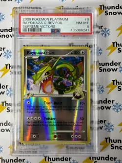 Rayquaza C Reverse Foil Supreme Victors #8 2009 Pokemon Platinum PSA 8 - Image 1