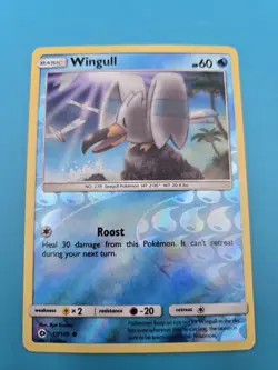 Pokemon - Wingull - 37/149 - Reverse Holo - Sun & Moon - LP - Image 1